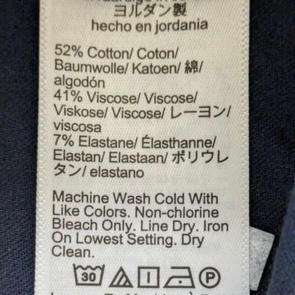 J. Crew Kaya pant in bi-stretch cotton blend Navy Blue Size 12 NWT CI418 - Picture 10 of 13